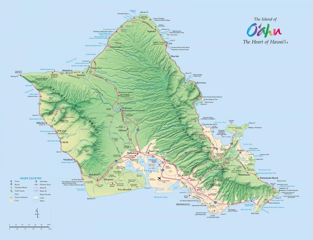 OAHU-island-MAP